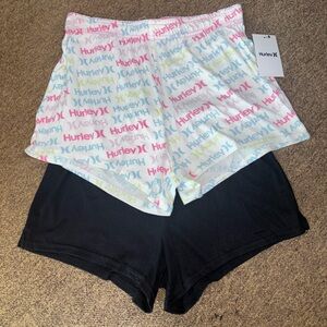 NWT Hurley 2 pack sleep shorts size S